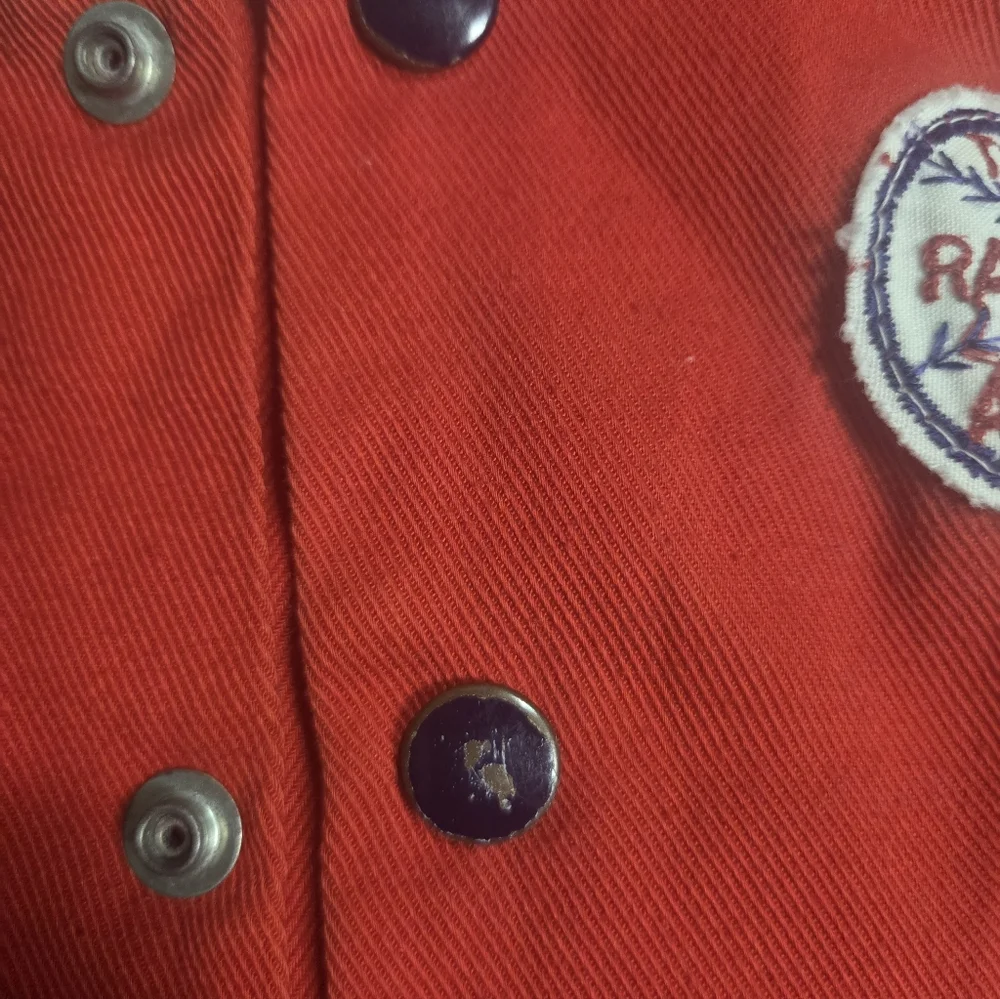 70's Vintage GENERAL Product Co. Red and Navy Kids' Baseball Patch Jacket - Picture 8 of 11